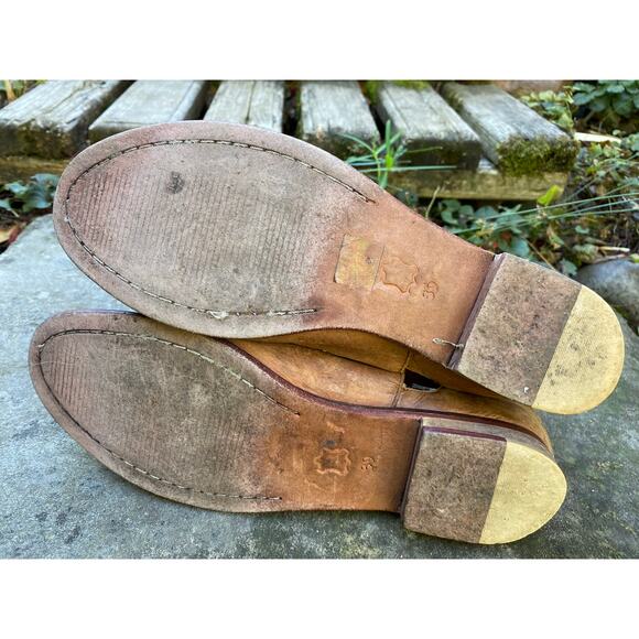 Free People Women's Size 39 US 8.5 US Brown Leather Ankle Straps Booties - Picture 9 of 13